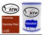 Preview: Porsche, Gambia Red, LA3B: 500ml Lackdose, von ATW Autoteile West.